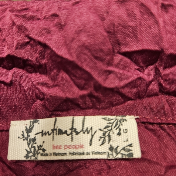 Free People Intimately Shine Time pajama top dreamy mulberry, one size fits most - Picture 3 of 7